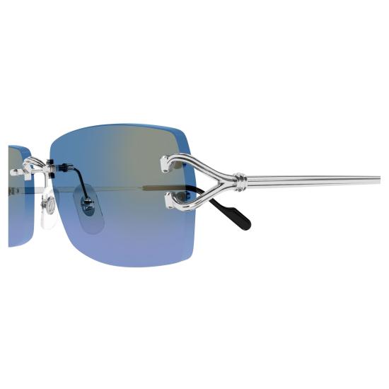 26SS 까르띠에 선글라스 CT0550S 007 SILVER SILVER BLUE - CARTIER