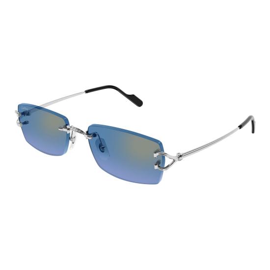 26SS 까르띠에 선글라스 CT0550S 007 SILVER SILVER BLUE