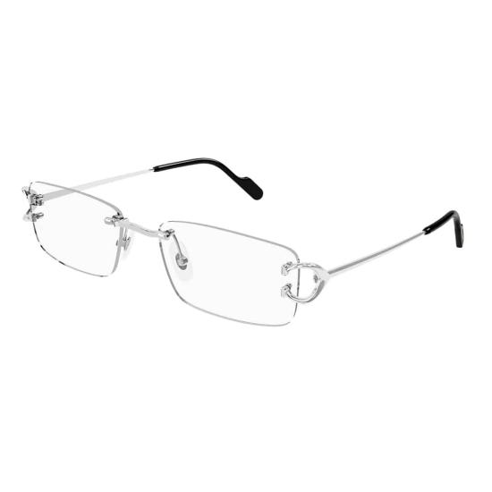 26SS 까르띠에 안경 CT0344O 004 SILVER SILVER TRANSPARENT