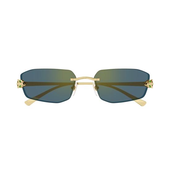 26SS 까르띠에 선글라스 CT0474S 003 GOLD GOLD GREEN - CARTIER