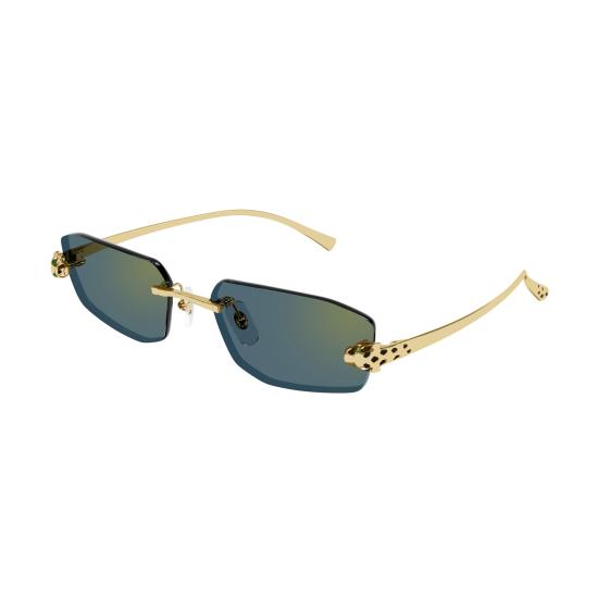 26SS 까르띠에 선글라스 CT0474S 003 GOLD GOLD GREEN - CARTIER