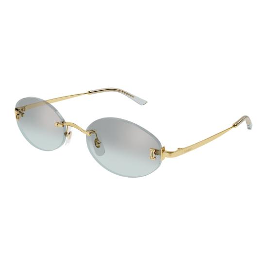 26SS 까르띠에 선글라스 CT0592S 004 GOLD GOLD GREEN - CARTIER
