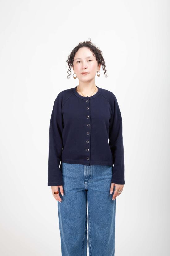  그래블 앤 골드 가디건 홀스 카디건 라군 - GRAVEL & GOLD