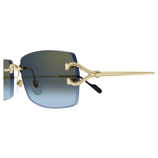 26SS 까르띠에 선글라스 CT0550S 002 GOLD GOLD BLUE