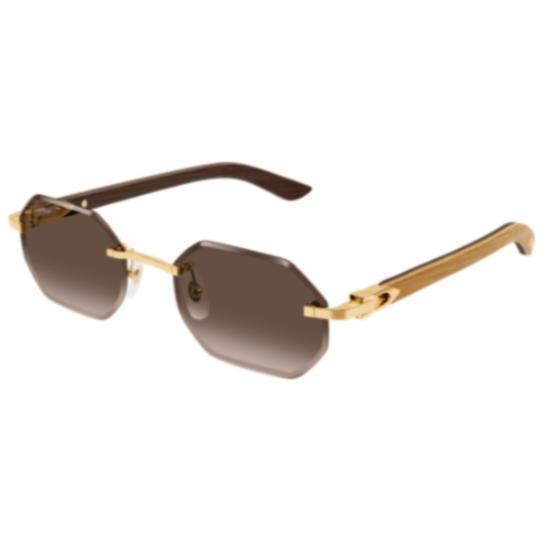 26SS 까르띠에 선글라스 CT0439S 006 GOLD YELLOW BROWN