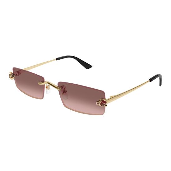 26SS 까르띠에 선글라스 CT0598S 004 GOLD GOLD RED - CARTIER