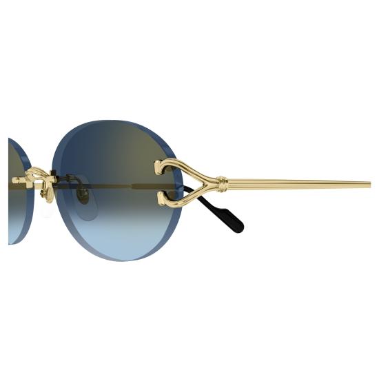 26SS 까르띠에 선글라스 CT0551S 002 GOLD GOLD BLUE