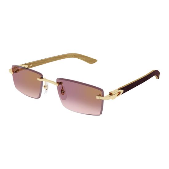 26SS 까르띠에 선글라스 CT0582S 002 GOLD BURGUNDY RED
