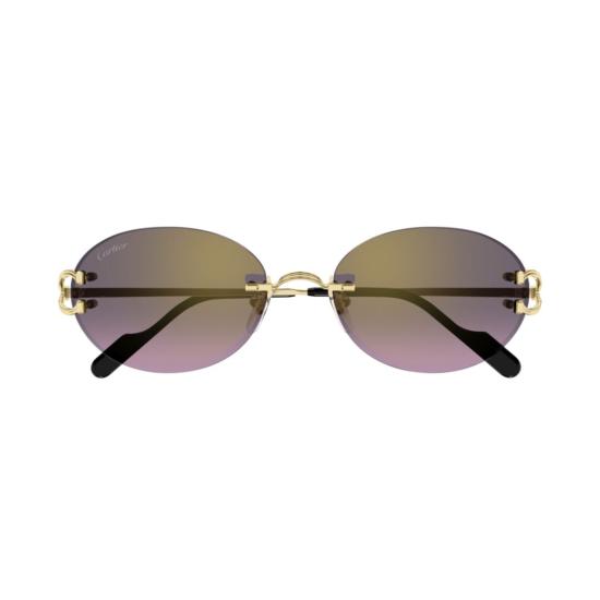 26SS 까르띠에 선글라스 CT0551S 004 GOLD GOLD GREY - CARTIER