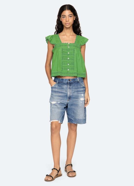  씨뉴욕 데님 숏팬츠 씨 니 밀레네 반바지 블루 - SEA NY