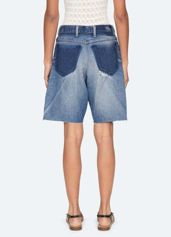  씨뉴욕 데님 숏팬츠 씨 니 밀레네 반바지 블루 - SEA NY