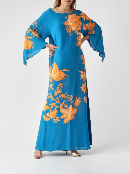 26SS 에트로 롱 원피스 WRPA0025AKF74 X0888 Turquoise - ETRO