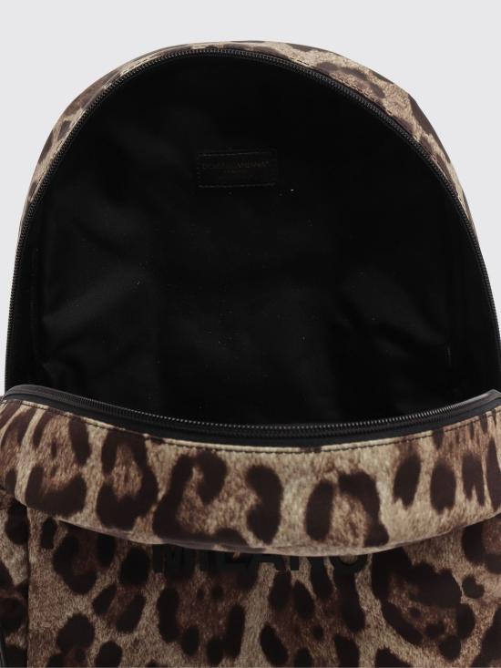 26SS [키즈] 돌체앤가바나 백팩 EB0206AJ555 HY13M Brown - DOLCE & GABBANA