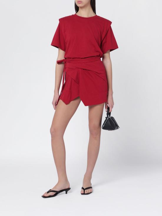 26SS 이자벨마랑 미디 스커트 JU0198FDA1N41I 70CH Red - ISABEL MARANT