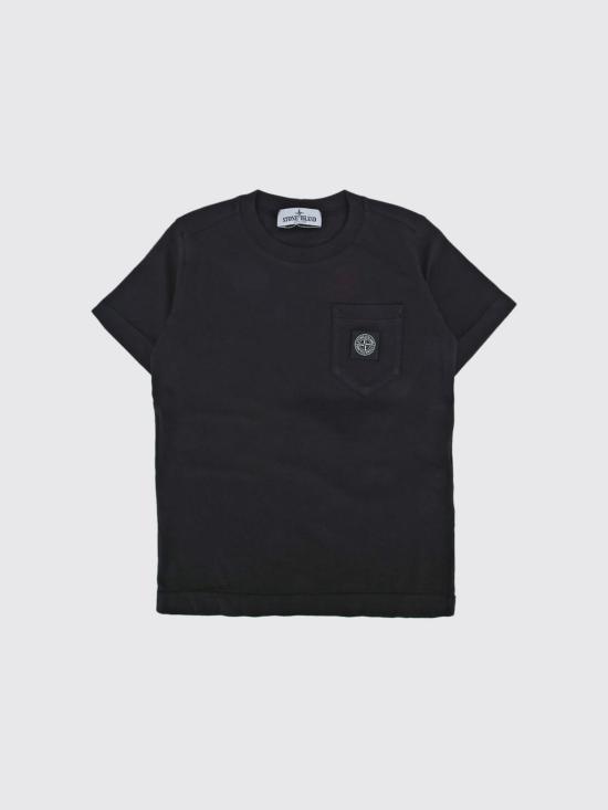 26SS [키즈] 스톤 아일랜드 티셔츠 2100003S0047 V0029 Black