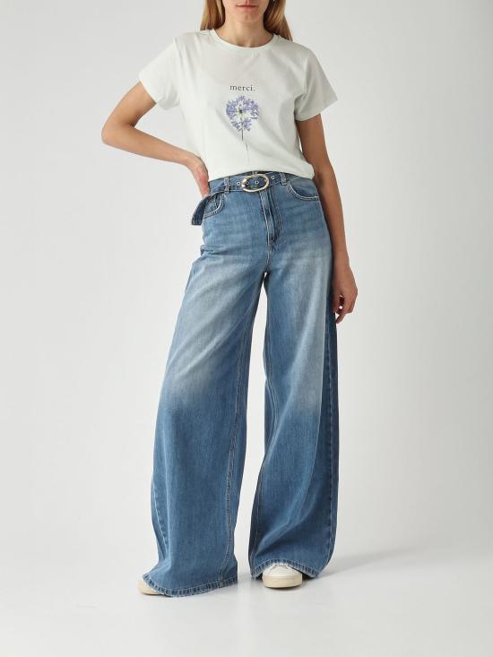 26SS 트윈셋 반팔 티셔츠 261TP2341 13162 Gnawed Blue - TWINSET