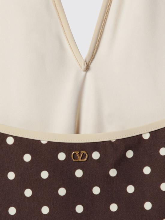 26SS 발렌티노 가라바니 원피스 수영복 8B3UHAB2A5Q CAH Brown - VALENTINO GARAVANI