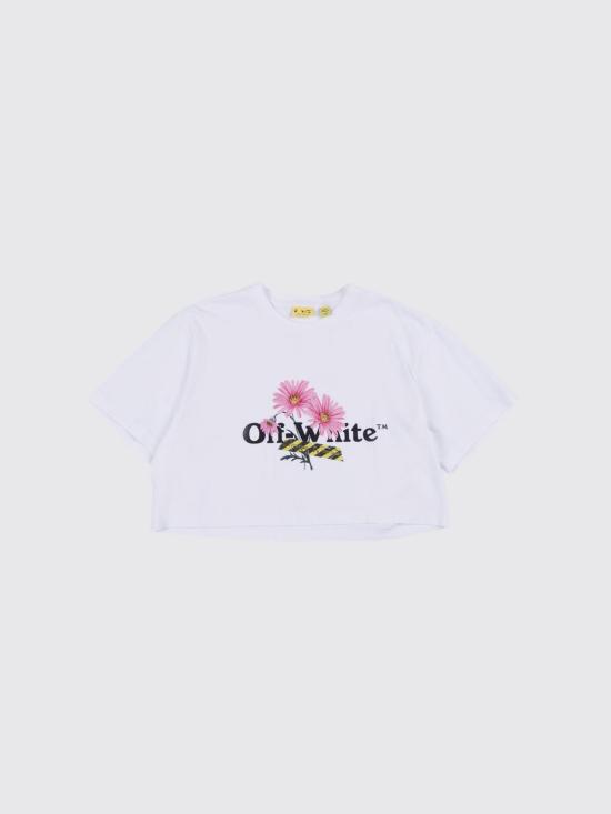 26SS [키즈] 오프화이트 티셔츠 OGAA019S26JER001 100 White