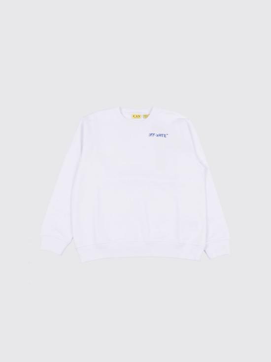 26SS [키즈] 오프화이트 풀오버 OBBA001S26FLE004 100 White