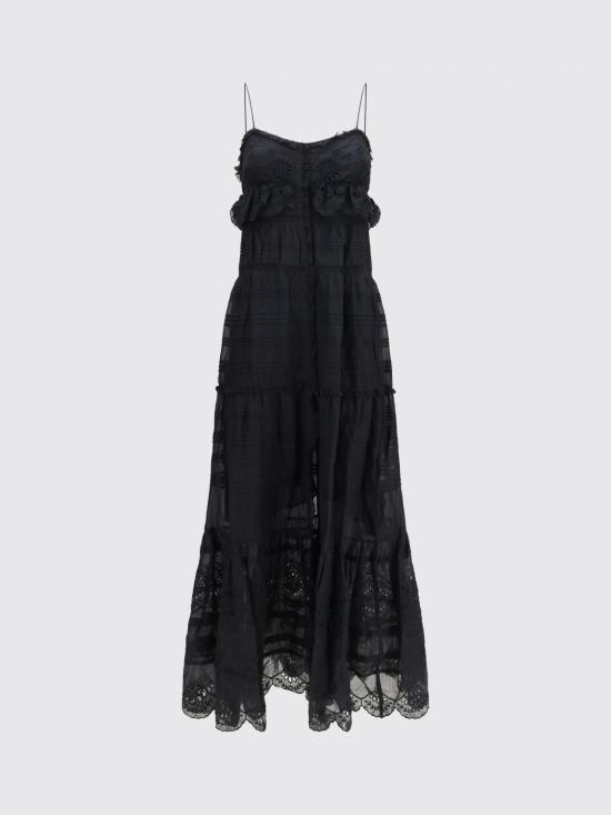 26SS 이자벨마랑에뚜왈 롱 원피스 RO0951FAD1J05E 01BK Black - ISABEL MARANT ETOILE