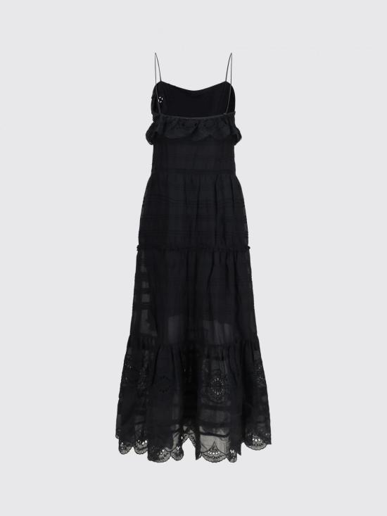 26SS 이자벨마랑에뚜왈 롱 원피스 RO0951FAD1J05E 01BK Black - ISABEL MARANT ETOILE