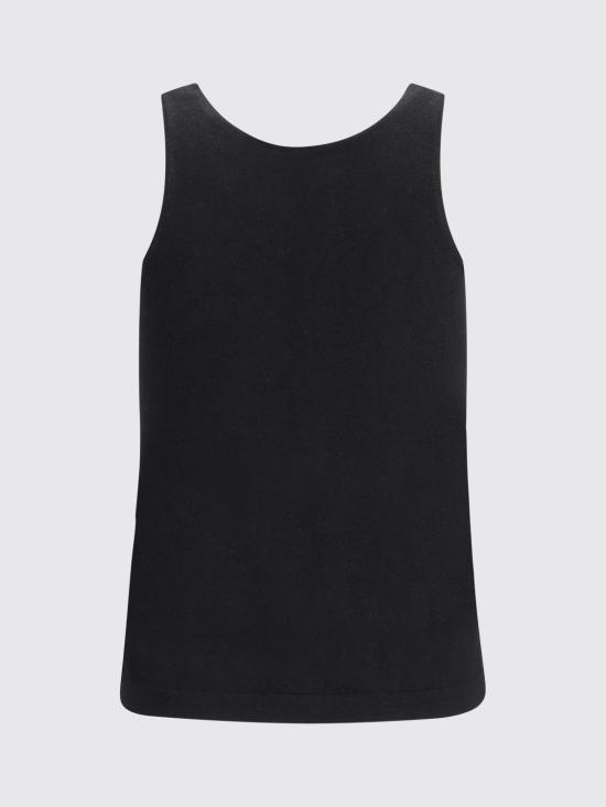 26SS 브루넬로 쿠치넬리 민소매 티셔츠 M41848600 C101 Black - BRUNELLO CUCINELLI