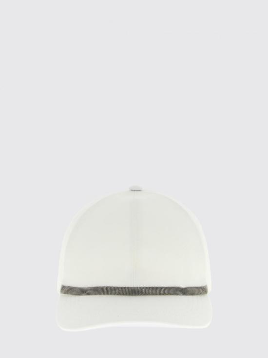 26SS 브루넬로 쿠치넬리 모자 MCAP90011 C600 White - BRUNELLO CUCINELLI