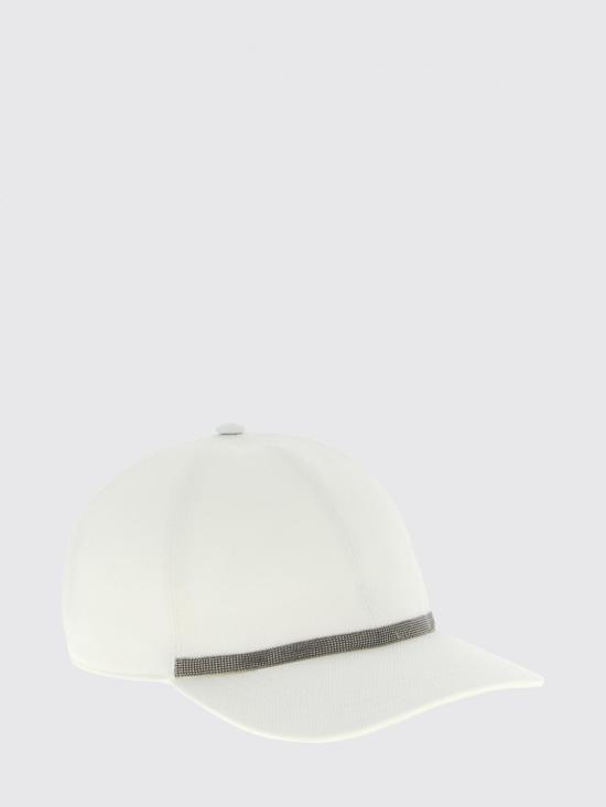 26SS 브루넬로 쿠치넬리 모자 MCAP90011 C600 White