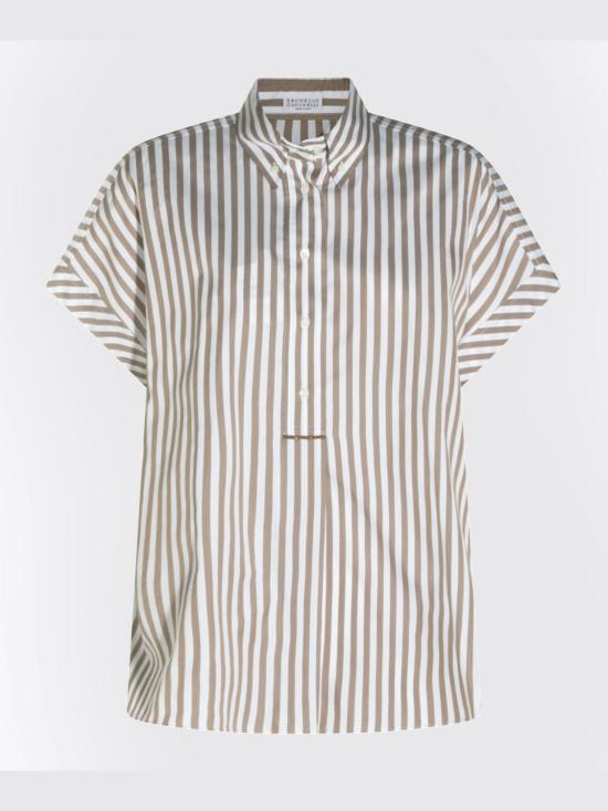 26SS 브루넬로 쿠치넬리 셔츠 MH744MP205 C024 Brown - BRUNELLO CUCINELLI