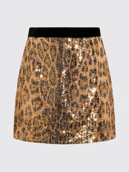 26SS 로베르토 카발리 숏 스커트 WKT308VXQ710 0504 Beige - ROBERTO CAVALLI