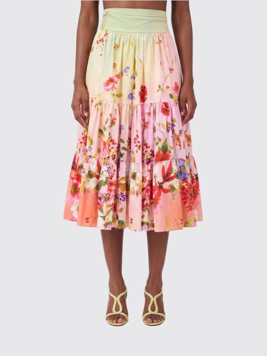 26SS 로베르토 카발리 미디 스커트 WQT3033AR32D 0509 Green