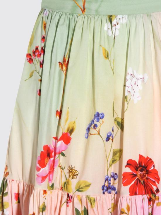 26SS 로베르토 카발리 미디 스커트 WQT3033AR32D 0509 Green - ROBERTO CAVALLI