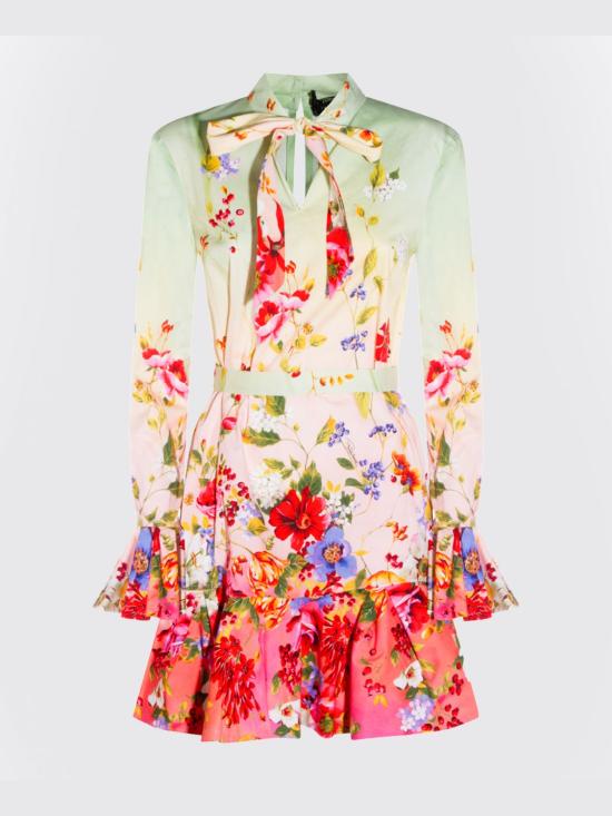 26SS 로베르토 카발리 미디 원피스 WQT1043AR32D 0509 Green - ROBERTO CAVALLI