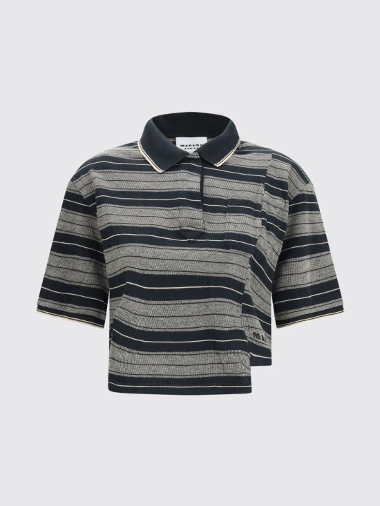 26SS 이자벨마랑에뚜왈 폴로 티셔츠 HT0836FAD1K04E BKEC Black - ISABEL MARANT ETOILE