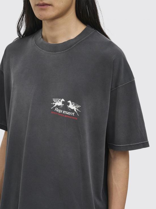 26SS 리프레젠트 반팔 티셔츠 MLM100768 STAINEDBLA Black - REPRESENT