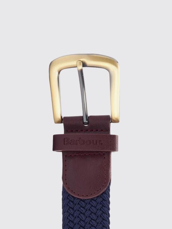 26SS 바버 가죽 벨트 MAC0038 NAVY Blue - BARBOUR