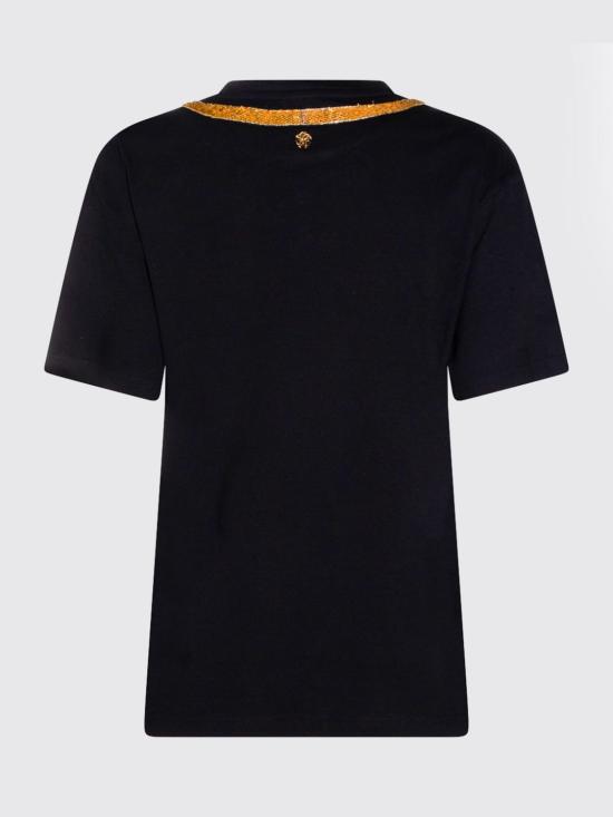 26SS 로베르토 카발리 반팔 티셔츠 WKR64CJD0840 5051 Black - ROBERTO CAVALLI