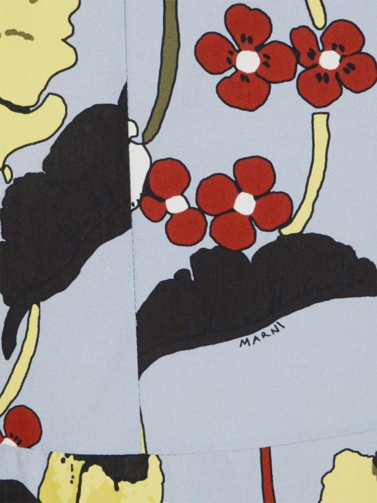 26SS 마르니 롱 원피스 ABMA1551A1UTC581 MFB31 Blue - MARNI