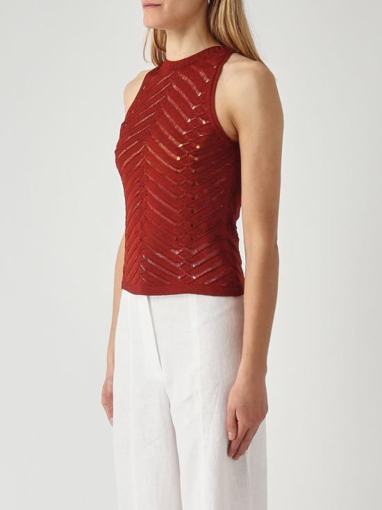 26SS 트윈셋 민소매 티셔츠 261TT3103 13332 Brown - TWINSET