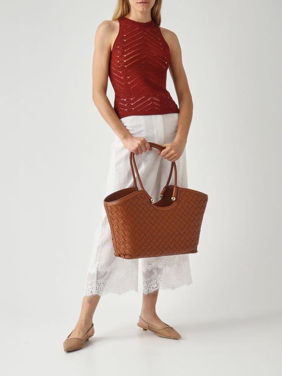 26SS 트윈셋 민소매 티셔츠 261TT3103 13332 Brown - TWINSET