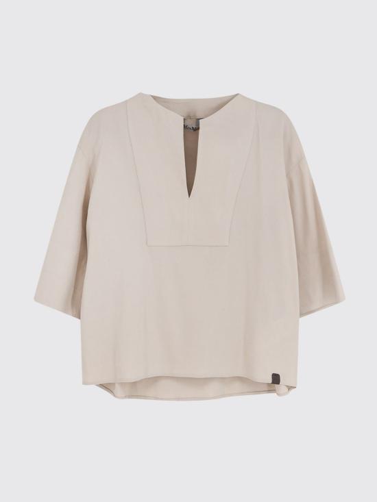 26SS 막스마라 반팔 티셔츠 2611191019600 002 Beige - MAX MARA