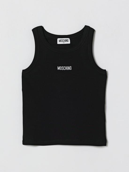 26SS [키즈] 모스키노 티셔츠 HAM06MLBA39 60100 Black