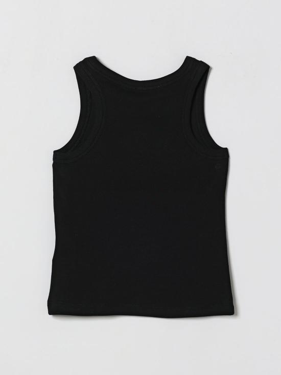 26SS [키즈] 모스키노 티셔츠 HAM06MLBA39 60100 Black - MOSCHINO