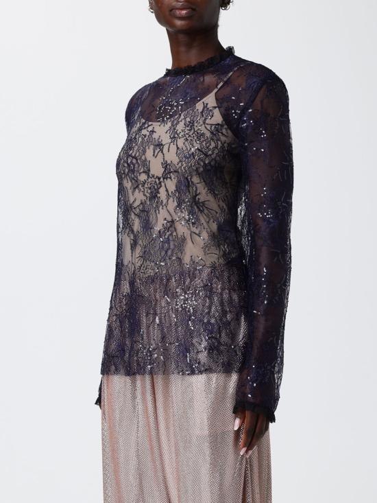 26SS 알베르타 페레티 블라우스 02181620 0290 Blue - ALBERTA FERRETTI