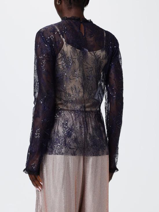 26SS 알베르타 페레티 블라우스 02181620 0290 Blue - ALBERTA FERRETTI