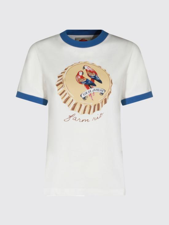 26SS 팜 리오 반팔 티셔츠 348548 L0025 White - FARM RIO