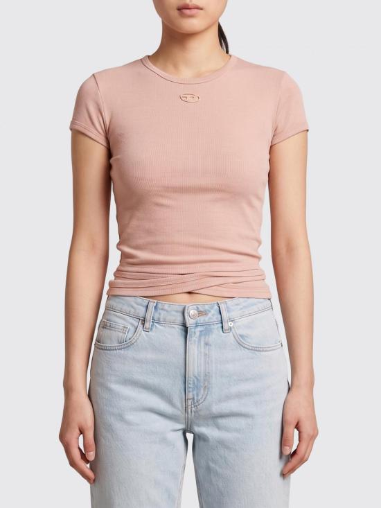 26SS 디젤 반팔 티셔츠 A211970EJAI 7AW Pink