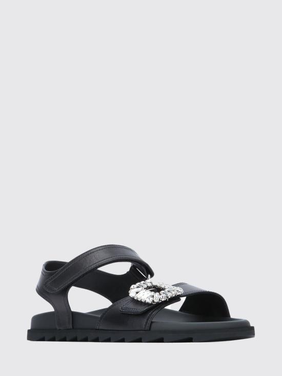 26SS 로저비비에 슬라이디 비브 샌들 RVW4584469091T 999 Black - ROGER VIVIER