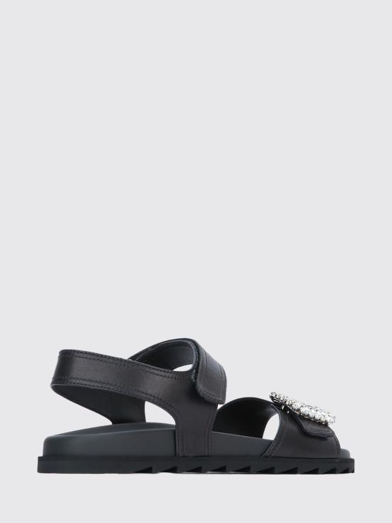 26SS 로저비비에 슬라이디 비브 샌들 RVW4584469091T 999 Black - ROGER VIVIER