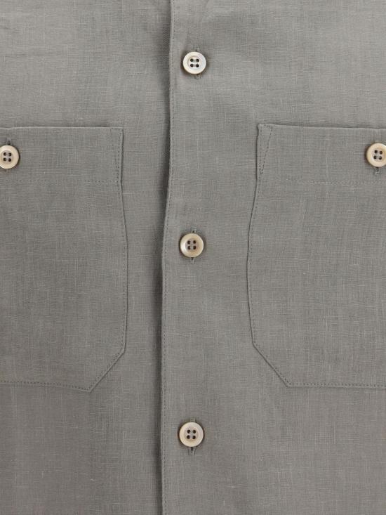 26SS 브루넬로 쿠치넬리 긴팔 셔츠 MA6980658 C1063 Kaki - BRUNELLO CUCINELLI